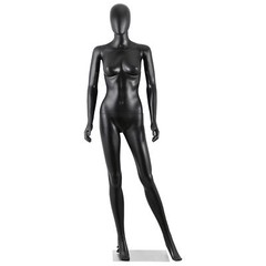 70″Female Mannequin Full Body Realistic Display Head Turns Dress Form Base Black