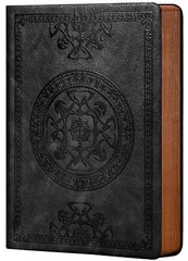 Leather Vintage Journal for Men Soft Cover 256 Lined Pages Notebook 180 Lay Flat