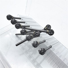 10Pcs Dental Lab Polishing Bur Drills Tungsten Steel Carbide Burs Burrs 2.35MM D