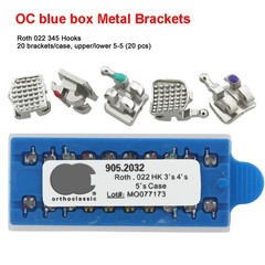 Orthodontic Metal Brackets OC Mini MIM Braces MBT Roth 022 345 Hooks Twin Braces
