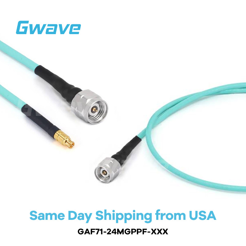 2.4mm Male to GPPO (Mini-SMP) Female Cable | RG-405SS Flexible Coax | DC – 50GHz