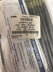 5 POUNDS 5/32″ CRONATRON 270 CAST IRON ELECTRODE DC REVERSE OR AC