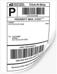 100 Full Sheet Shipping Labels 8.5×11 Self Adhesive Blank Paper for Laser Inkjet