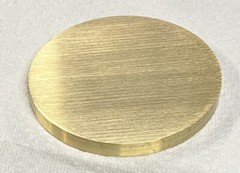 2-1/2” DIAMETER BRASS BAR DISC 3/16” LONG🇺🇸2.500” ROUND 360 BRASS MADE IN USA!