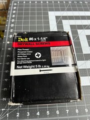 NOS 5-pounds LB Do It Best 1-3/8″ Drywall Cupped Head Nails Ring Shank Nail