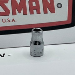 Craftsman 6mm Socket 1/4 Drive 6 Point Series VV 43502 Made in USA Vintage Tool