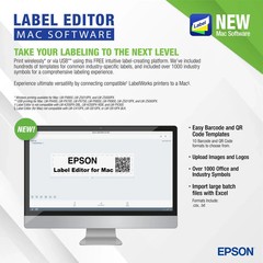 Epson LW-PX700 Industrial Label Maker (With 212BWPX & AC Adapter)