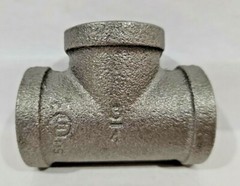 Lot of 3 3/4″Inch Indonesia Malleable Reducing Pipe Threaded Tee Fitting TSP