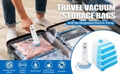 Vacuum Seal Bags for Clothing Travel, 16 Pack Vacuum Storage Bags for Clothes