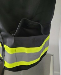 FX Two Tone Black Safety Vest with 4 Front Pocket Small to 2XL
