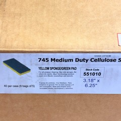 AMERICO (20 COUNT) Scouring Sponge Medium Duty 3.18″ X 6.25″ Yellow/Green 745