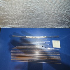Harris Stay-Silv 15% Flat Brazing Rods .050” X 1/8”. 15 Full Sticks, 8 Partial.