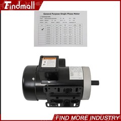 5HP Electric Motor 3450RPM Single Phase 208-230V 56C Frame 5/8″ Shaft 60HZ TEFC