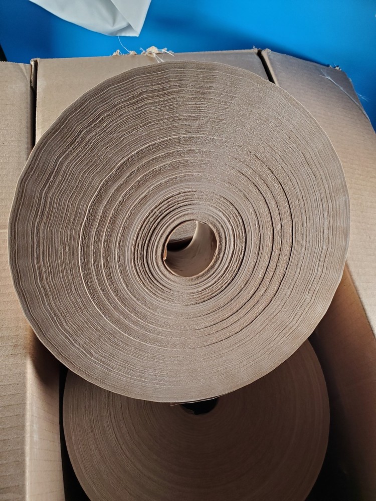 Huge 2 Rolls 3″ x 900ft 1800 Lf Reinforced Gummed Kraft Paper Tape Large Rolls