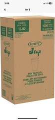 Dart 12J12 Foam Cup 12 oz Insulated White Disposable Drink Cup 1,000/Case