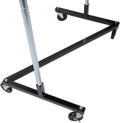 Clothing Clothes Rack Z-Truck Rolling Locking Casters 68″ x 36″ Single Rail