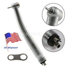 10*SANDENT Dental High Speed Turbine Handpiece Push Button Standard Head 4 Hole