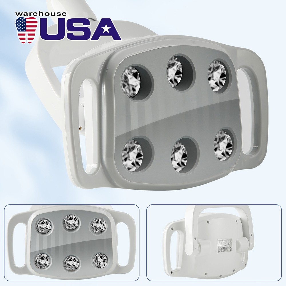 Dual Color Dental LED Light 8000-30000 Lux 8-Level Brightness Adjustable