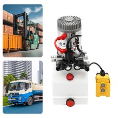3 Quart Double Acting Hydraulic Pump Dump Trailer Reservoir 12V DC Unit Pack