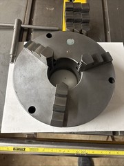 YUASA 10” 3 JAW CHUCK PLAIN BACK Both Sets Of Jaws