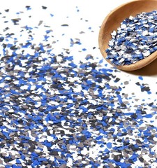 Epoxy Floor Flakes, 454g/1Lb Chips Flakes 16 Ounce (Pack of 1), Blue