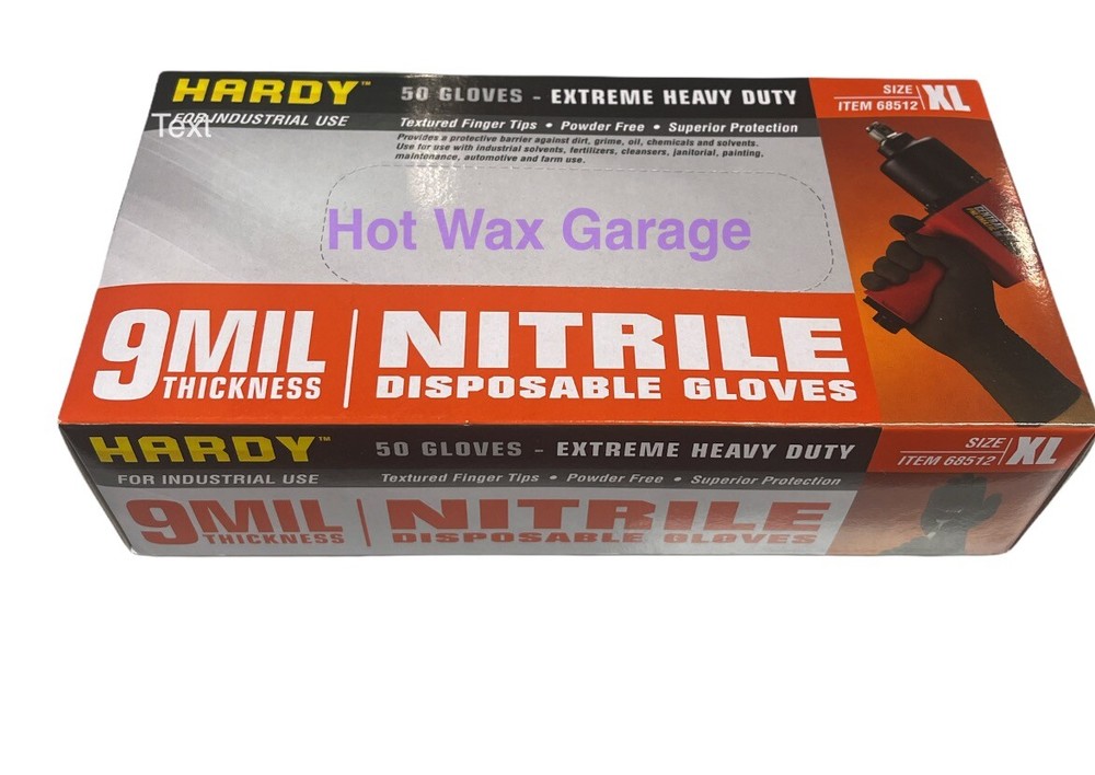 9 MIL Nitrile Gloves STRONG Extreme Heavy Duty Powder Free Extra Large XL