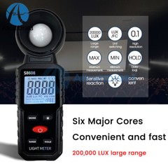 Digital Illuminance Meter Lumen Brightness Tester High Precision Photometer