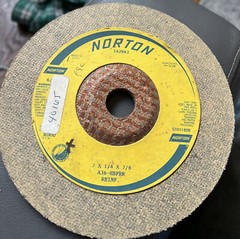 Norton Grinding Disc 162843 7 x 1/4 x 7/8 A36-HBFRR Reinforced Made In USA