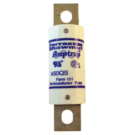 Mersen A50qs80-4 Semiconductor Fuse, 80A, Fast-Acting, 500V Ac, Bolt-On