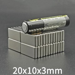 10/20pcs Super Strong Block Fridge Magnets Rare Earth Neodymium 20mm X 10mm X 3m