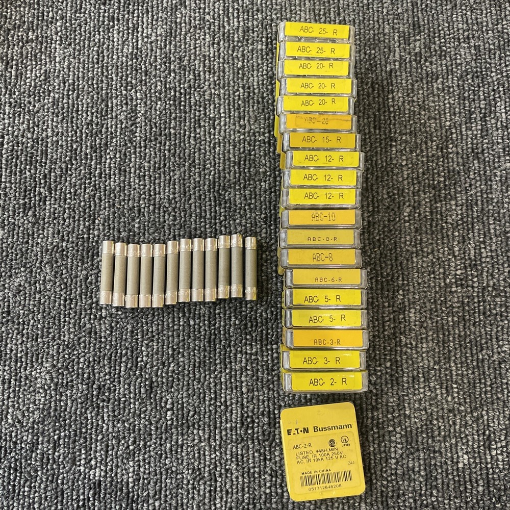 (93) Bussmann ABC Fuses – Various Lot – See Description