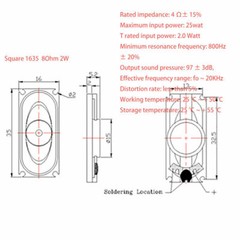 4Ω/8Ω 0.25W-3W/Miniature Speaker Stereo Woofer Loudspeaker Trumpet Various Sizes
