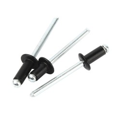 Pop Rivets 2.4/2.8/3/3.2/3.6/4/5/6.4mm Alu Dome Head Blind Zinc White & Black