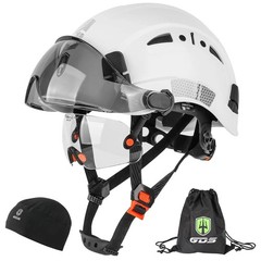 Green Devil Safety Hard Hat Vented Visure Clear Tinted Construction Helmet