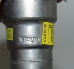 Viega MegaPress G 25731 Carbon Steel Cap HNBR P x Cap 1/2 Inch