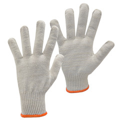 12 Pairs Poly Cotton String Knit Work Gloves for Warehouse GS-01