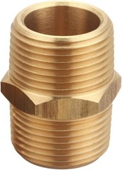 3/4 Inch NPT Brass Nipple Male Pipe Fitting Adapter, Hex Nipple, 3/4 inch x 3…