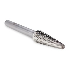 BHA Tungsten Carbide Burr Rotary Files Grinder Bits, Double Cut – 1/4 Inch Shank