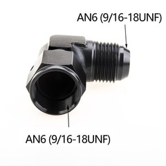 6AN Female to 6AN Male Flare 90 Degree Swivel Hose Fitting Adapter Aluminium …