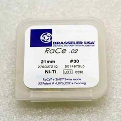 Brasseler Rotary Files, RaCe .02, 21mm #30, Order for 1 Box