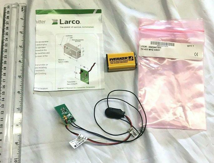 Larco 433 MHz Ultra-Small Replacement With Push-on Terminals 234475 New