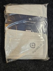ChappyWrap 5800-17 60″ x 80″ Harborview Herringbone Light Grey Blanket