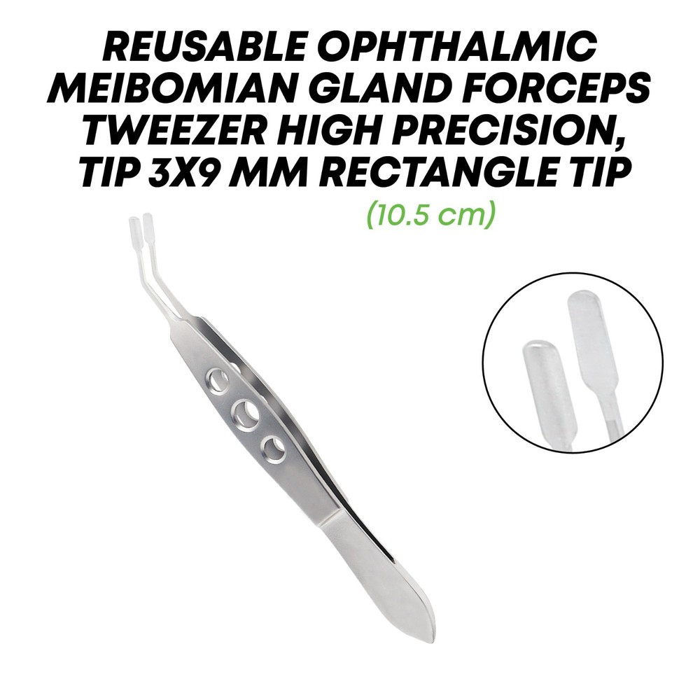 Meibomian Gland Forceps Tip 3×9 mm Stainless Steel Ophthalmic Instruments German