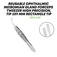 Meibomian Gland Forceps Tip 3×9 mm Stainless Steel Ophthalmic Instruments German