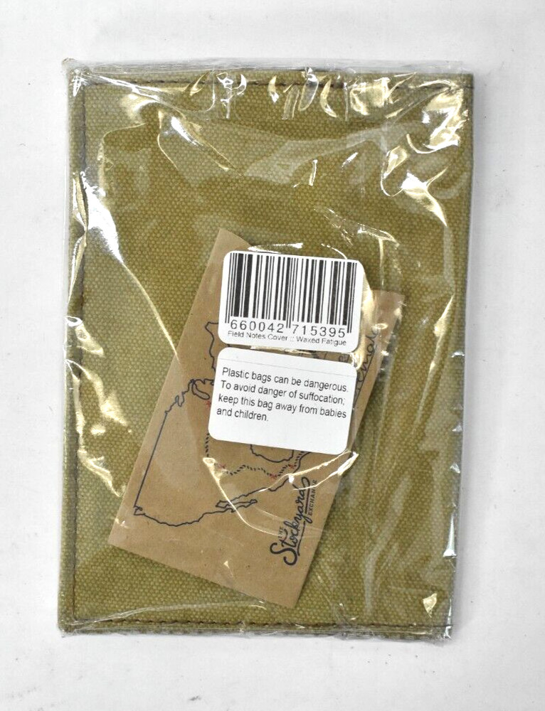 Hide & Drink Waxed Canvas Field Notes Cover Wallet Case 3.5″ x 5.5″ Army Green