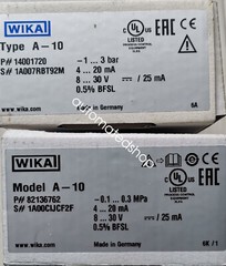 1PCS NEW WIKA pressure transmitter A-10 -1…0.3MPa Shipping DHL or FedEX