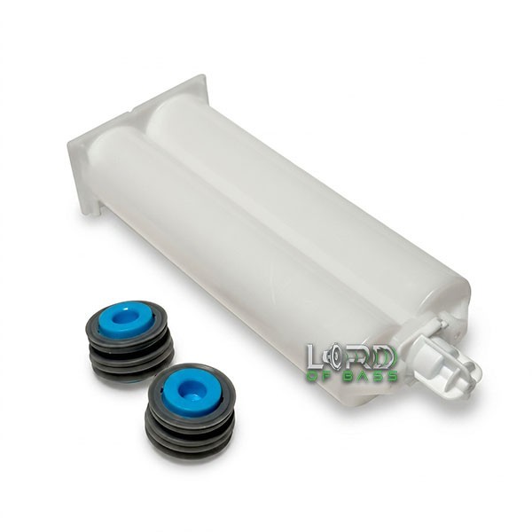 (50 Count) 50ml Empty 1:1 ratio 2-Part Cartridge With Sealing Cap & Pistons