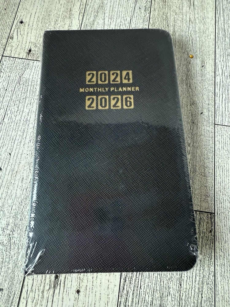 2024-2026 Artfan Monthly Planner, Black, Dec-Jan