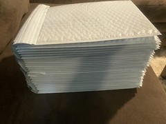 30-Poly Bubble Mailers Padded Envelopes 7.25×11.25 White AirJacketpac Worldwide