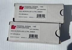 Federal Signal Amber 8 Pack Of LED lightheads NEW. MPS300,MPS9W,MPS1220, MPS620
